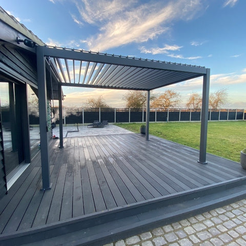 Suns Lifestyle Rota Louvered Pergola 3 X 4M - Matt Royal Grey