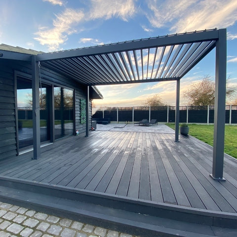 Suns Lifestyle Rota Louvered Pergola 3 X 4M - Matt Royal Grey