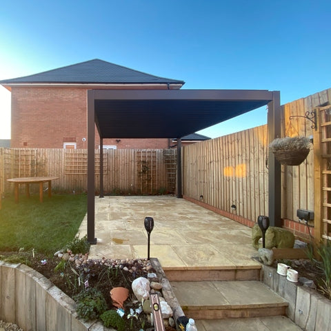 Suns Lifestyle Rota Louvered Pergola 3 X 4M - Matt Royal Grey