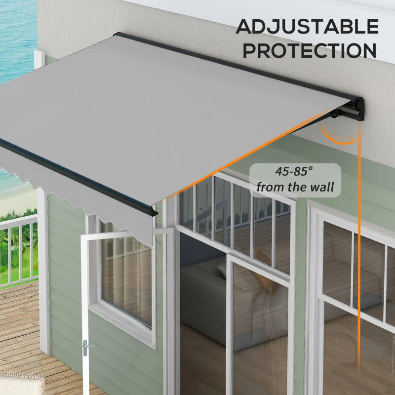 Outsunny 3 x 2m Aluminium Frame Electric Awning