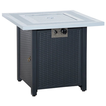 Outsunny Square Propane Gas Fire Pit Table