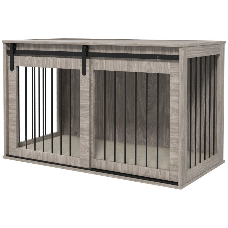 PawHut Dog Crate Furniture with Removable Cushion