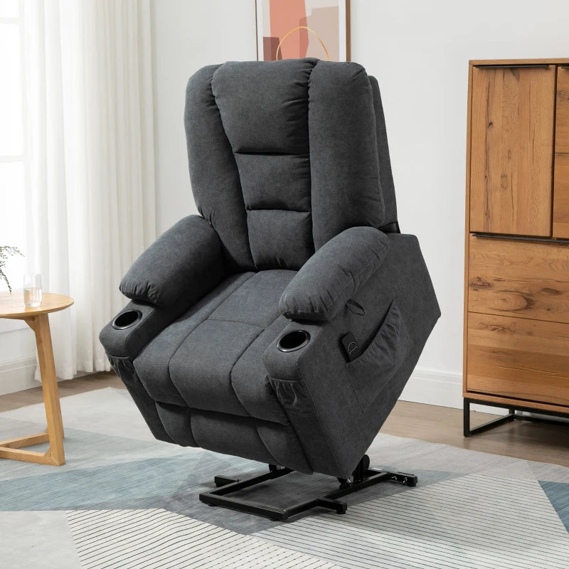 HOMCOM Oversized Riser and Recliner Chair for the Elderly