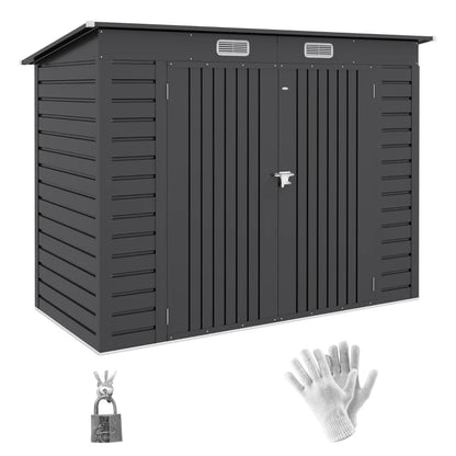 Outsunny 3.7 x 7.9ft Galvanised Steel Shed