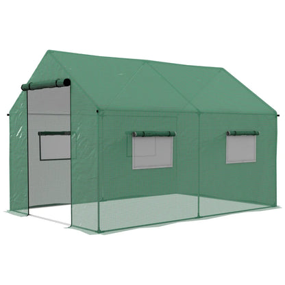 Outsunny Polyethylene Walk-in Polytunnel Greenhouse, 2 x 3(m)