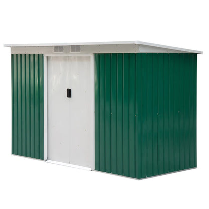 Outsunny 9ft x 4ft Metal Garden Shed