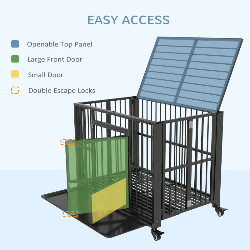 PawHut 43" Heavy Duty Dog Crate