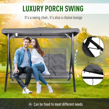 Outsunny 3 Seater Garden Swing Seat