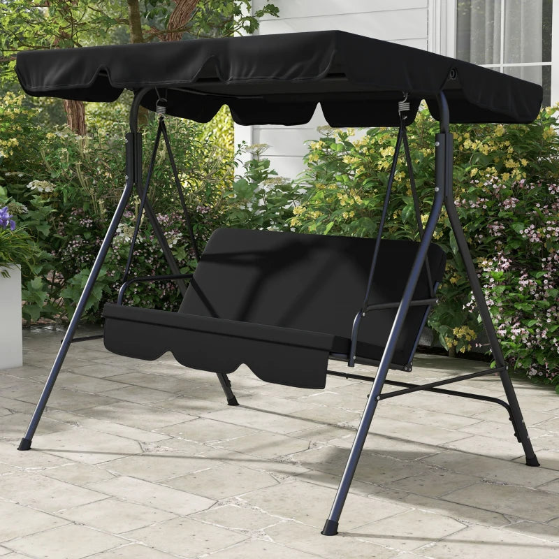 Outsunny Three-Seater Garden Swing Chair