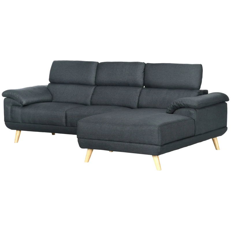 HOMCOM 3 Seater Corner Sofas for Living Room