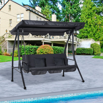 Outsunny Outdoor 2-in-1 Patio Swing Chair