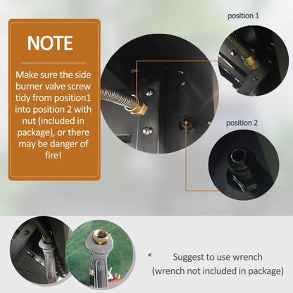 Outsunny Gas Barbecue Grill 3+1