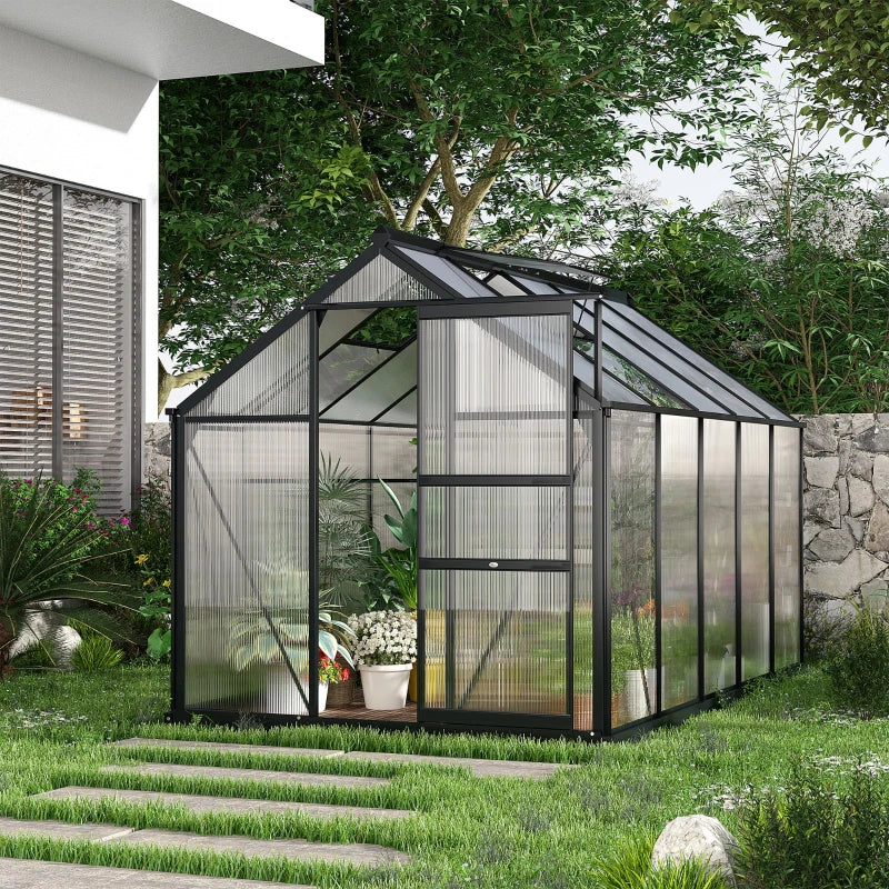 Outsunny 6 x 10ft Polycarbonate Greenhouse