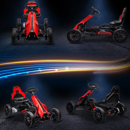 HOMCOM 12V Electric Go Kart for Kids