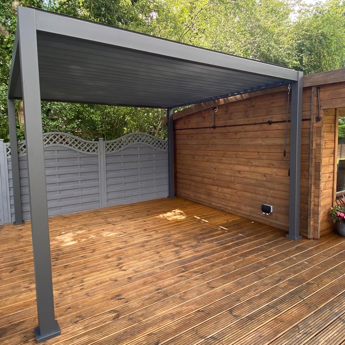 Suns Lifestyle Rota Louvered Pergola 3 X 4M - Matt Royal Grey