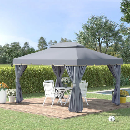 Outsunny 3 x 4m Aluminium Garden Gazebo