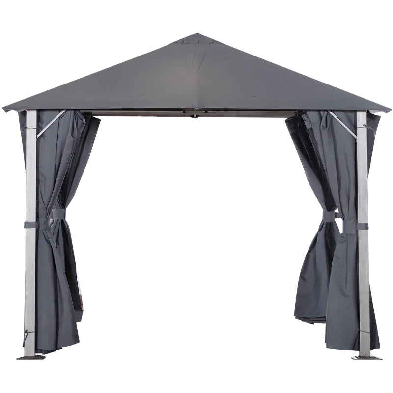 Outsunny 3(m) x 3(m) Garden Outdoor Soft Top Gazebo Steel Frame