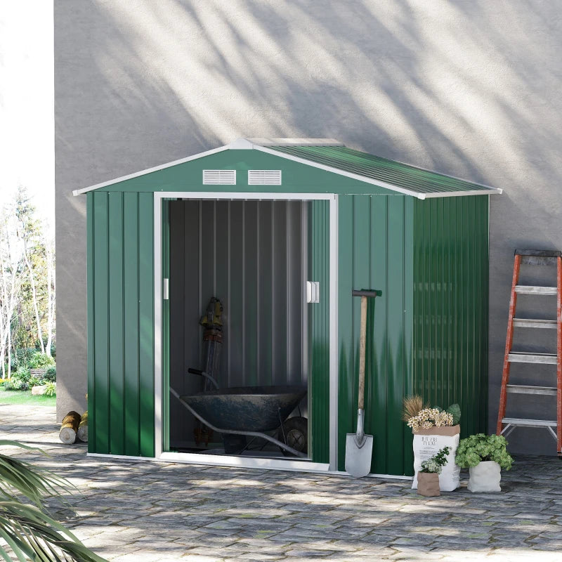 Outsunny 7 x 4ft Metal Garden Shed