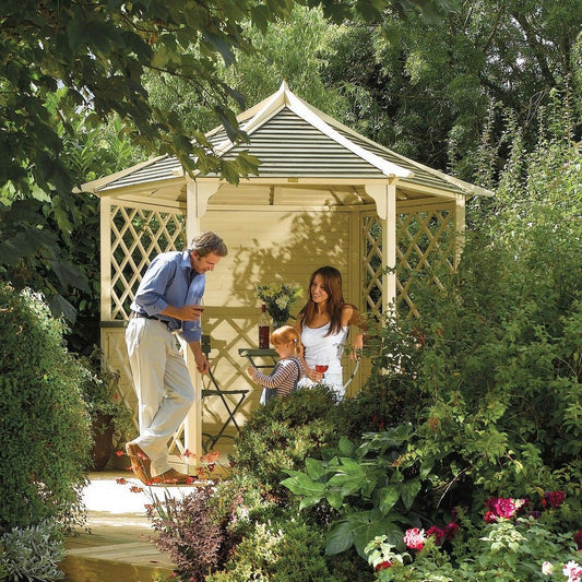 Rowlinson Gainsborough 6-sided Gazebo - 2700 x 3000 x 2600mm