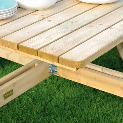 Rowlinson Square Picnic Table - Natural Timber