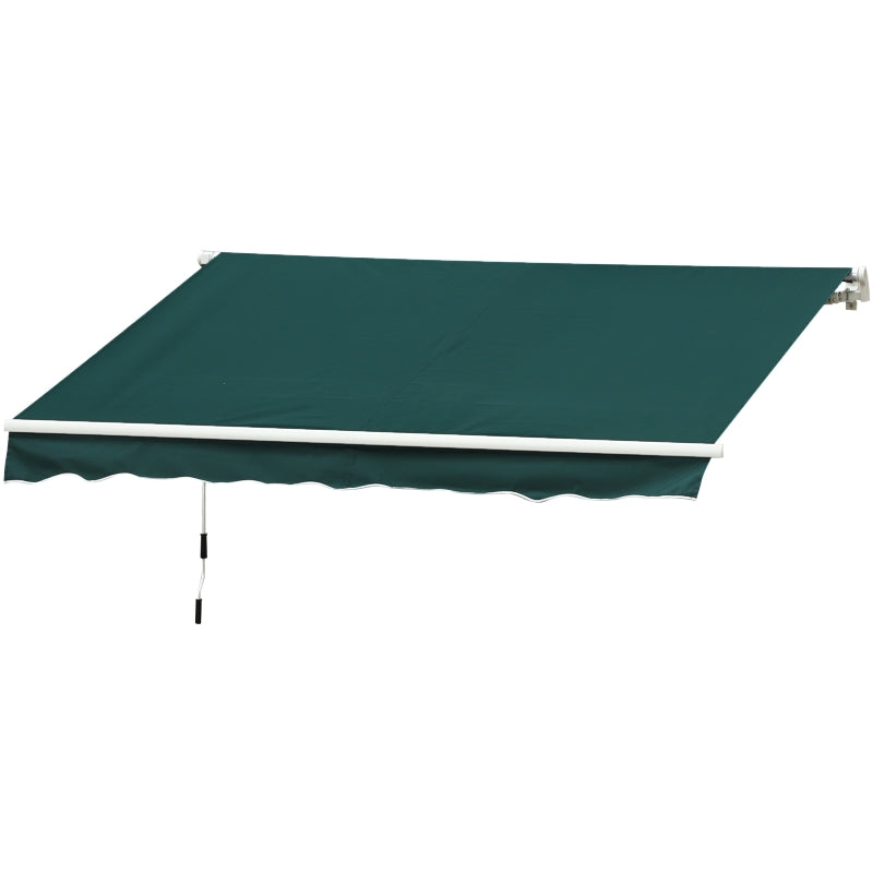 Outsunny Manual Retractable Awning, 3.5 x 2.5 m