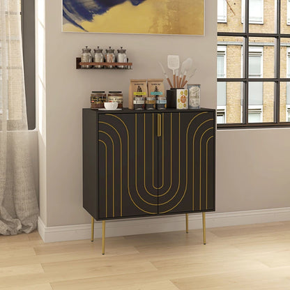 HOMCOM Art Deco Inspired Sideboard