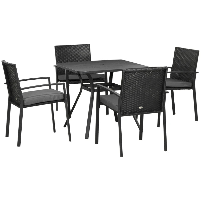 Outsunny 4 Seater Rattan Garden Furniture