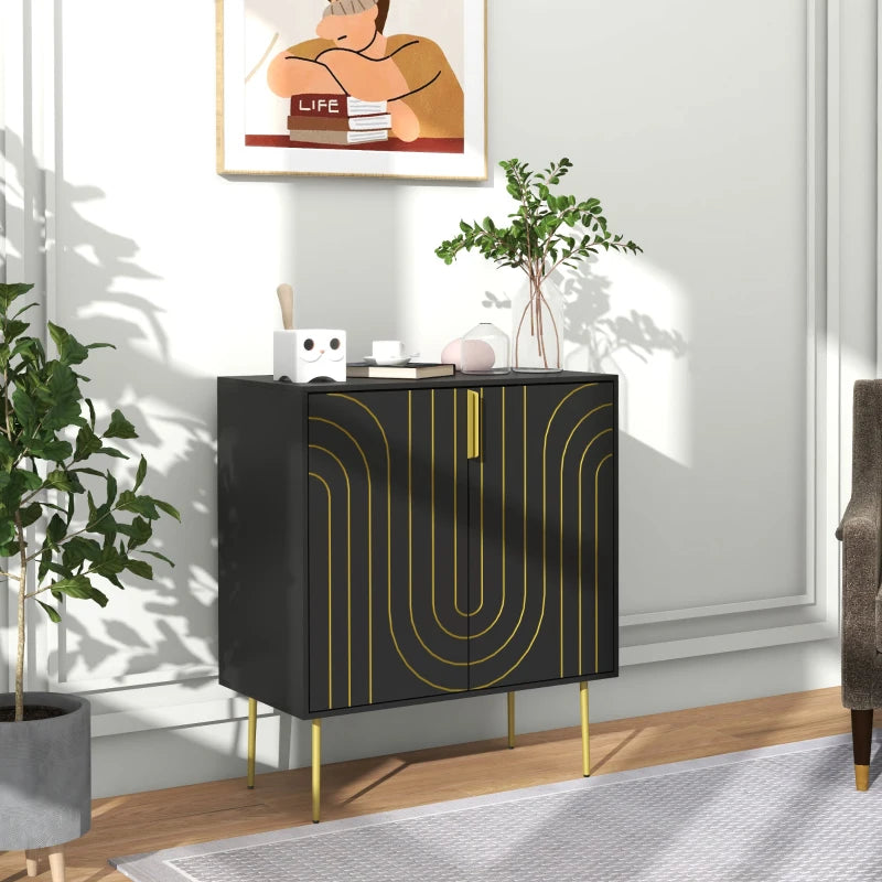 HOMCOM Art Deco Inspired Sideboard