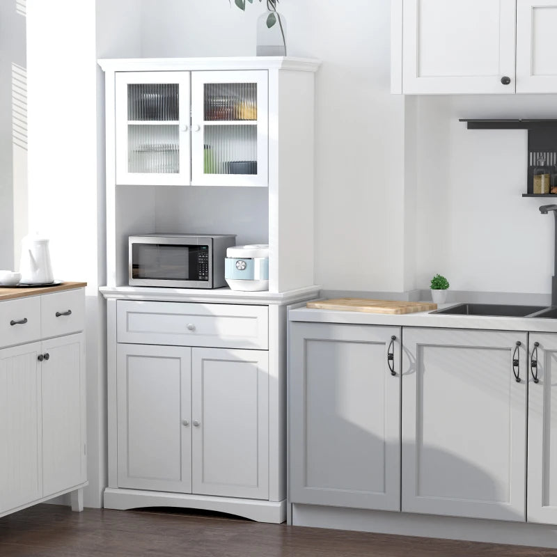 HOMCOM Kitchen Cupboard, Freestanding Storage Cabinet