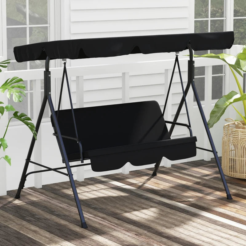 Outsunny Three-Seater Garden Swing Chair