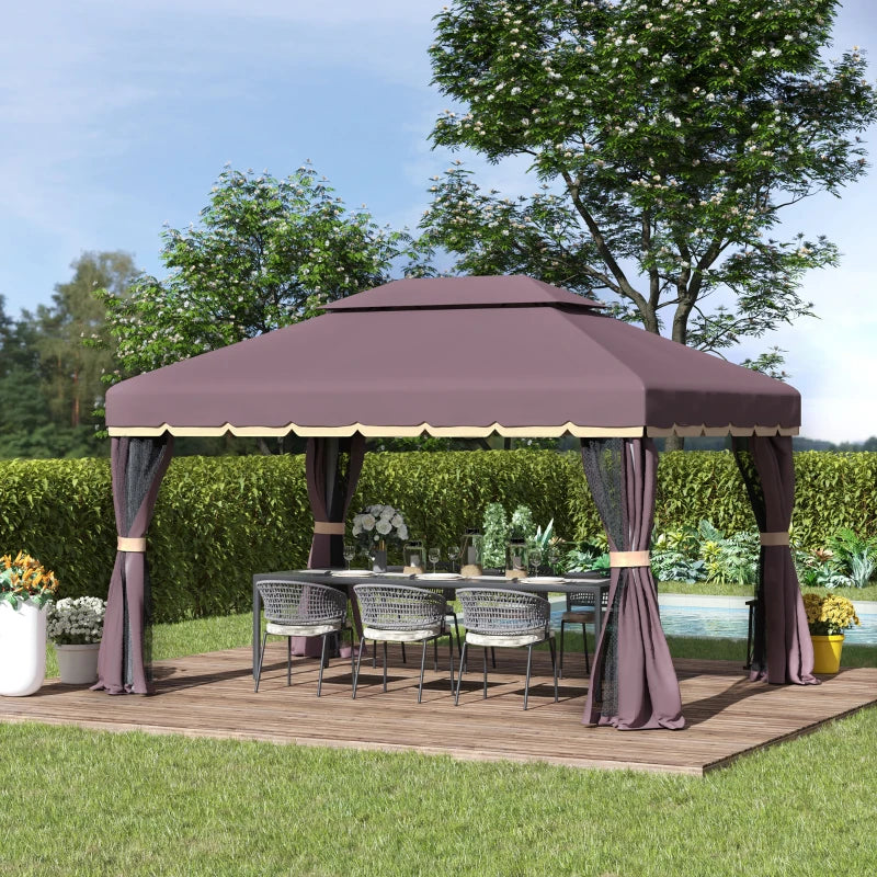 Outsunny Aluminium Garden Gazebo