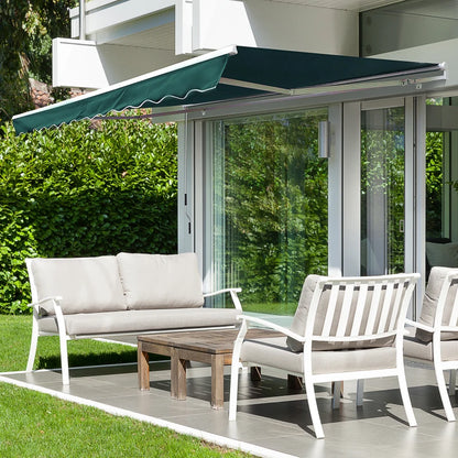 Outsunny Manual Retractable Awning, 3.5 x 2.5 m