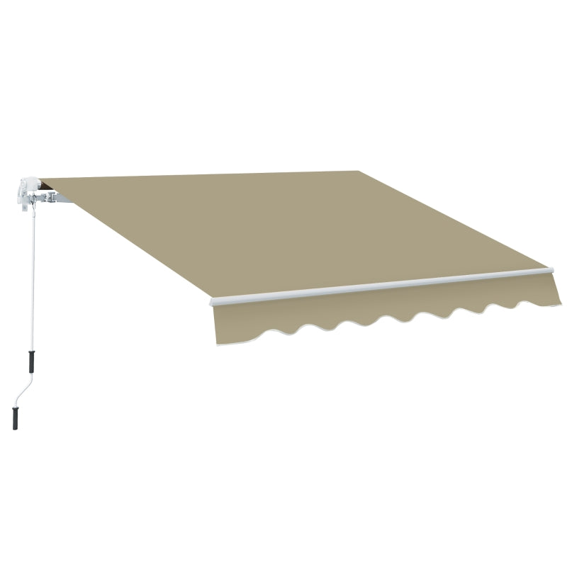 Outsunny 2.5x2 m Manual Retractable Awning