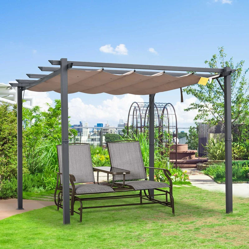 Outsunny 3 x 3(m) Aluminium Pergola Canopy