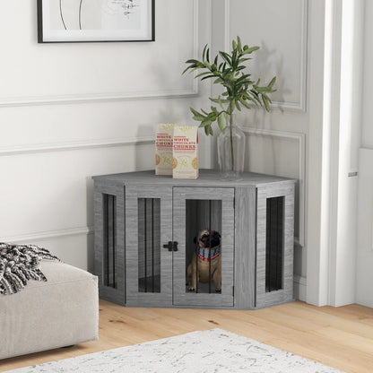 PawHut 2 in 1 Dog Crate Furniture Side Table