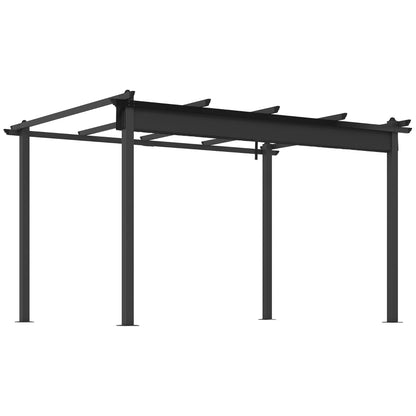 Outsunny 3 x 4m Aluminium Pergola, with Retractable Roof