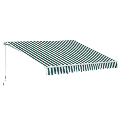 Outsunny Manual Retractable Awning 3.5m x 2.5m