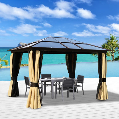 Outsunny Polycarbonate Hard Top Gazebo