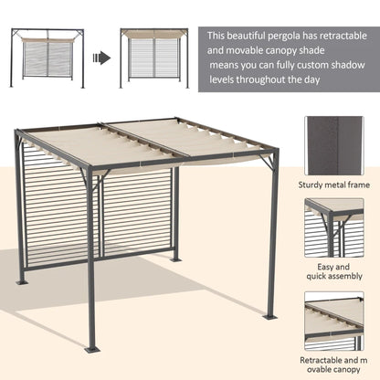 Outsunny 3 x 2.8m Metal Pergola