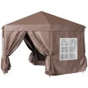 Outsunny 4x4m Hexagonal Pop up Gazebo