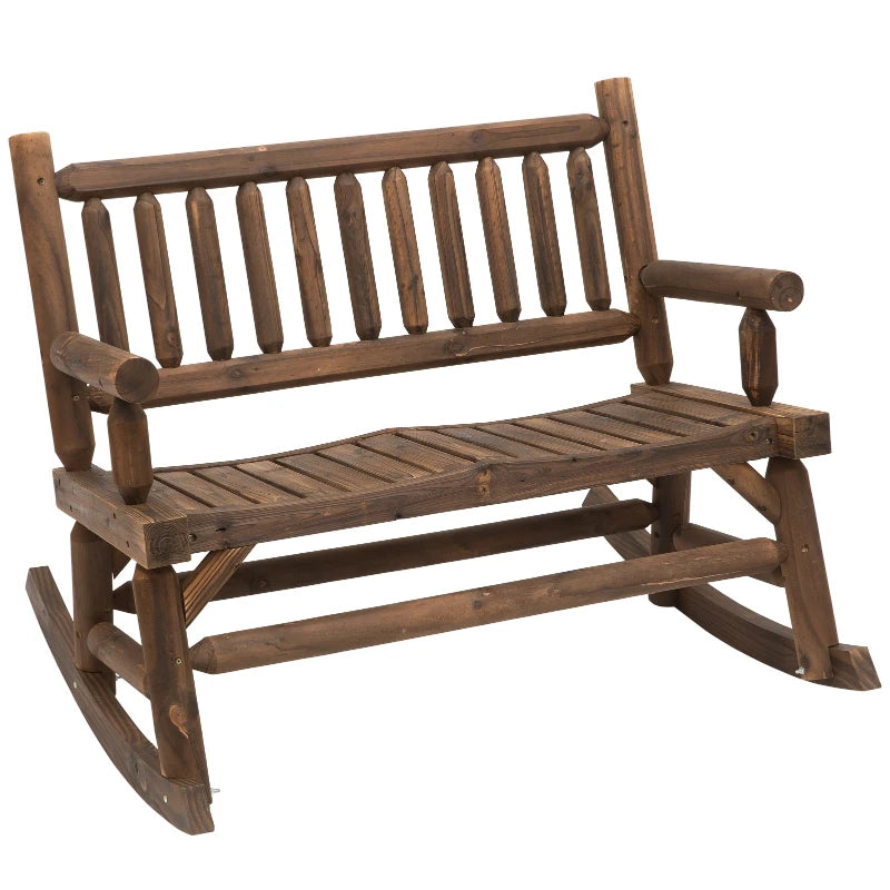 Outsunny Garden 2-Seater Rocking Bench