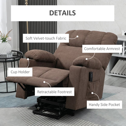 HOMCOM Electric Riser and Recliner Chair for Elderly,