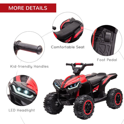 HOMCOM 12V Ride-On Quad Bike