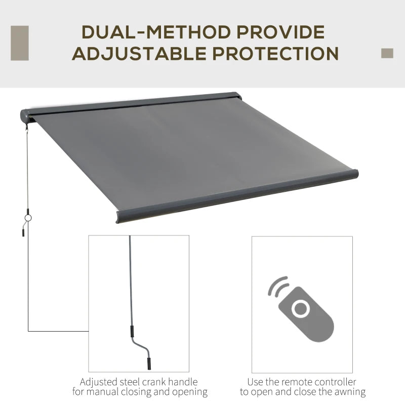 Outsunny Electric Motorised Awning Door