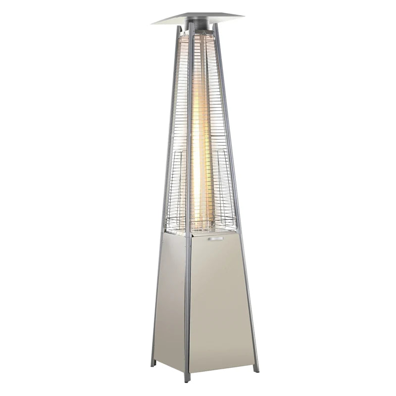 Outsunny Stainless Steel Outdoor Garden Pyramid Patio Heater