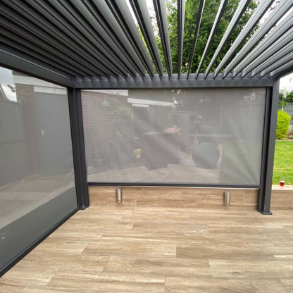 Suns Lifestyle Rota Louvered Pergola 3.6m X 3.6M - Matt Royal Grey