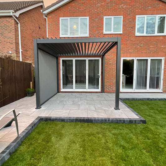 Suns Lifestyle Rota Louvered Pergola 3 X 3M -  Matt Royal Grey