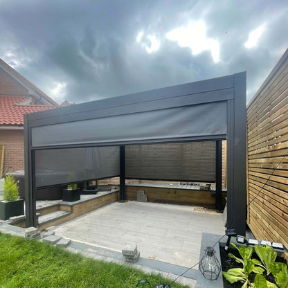 Suns Lifestyle Rota Louvered Pergola 3.6m X 3.6M - Matt Royal Grey