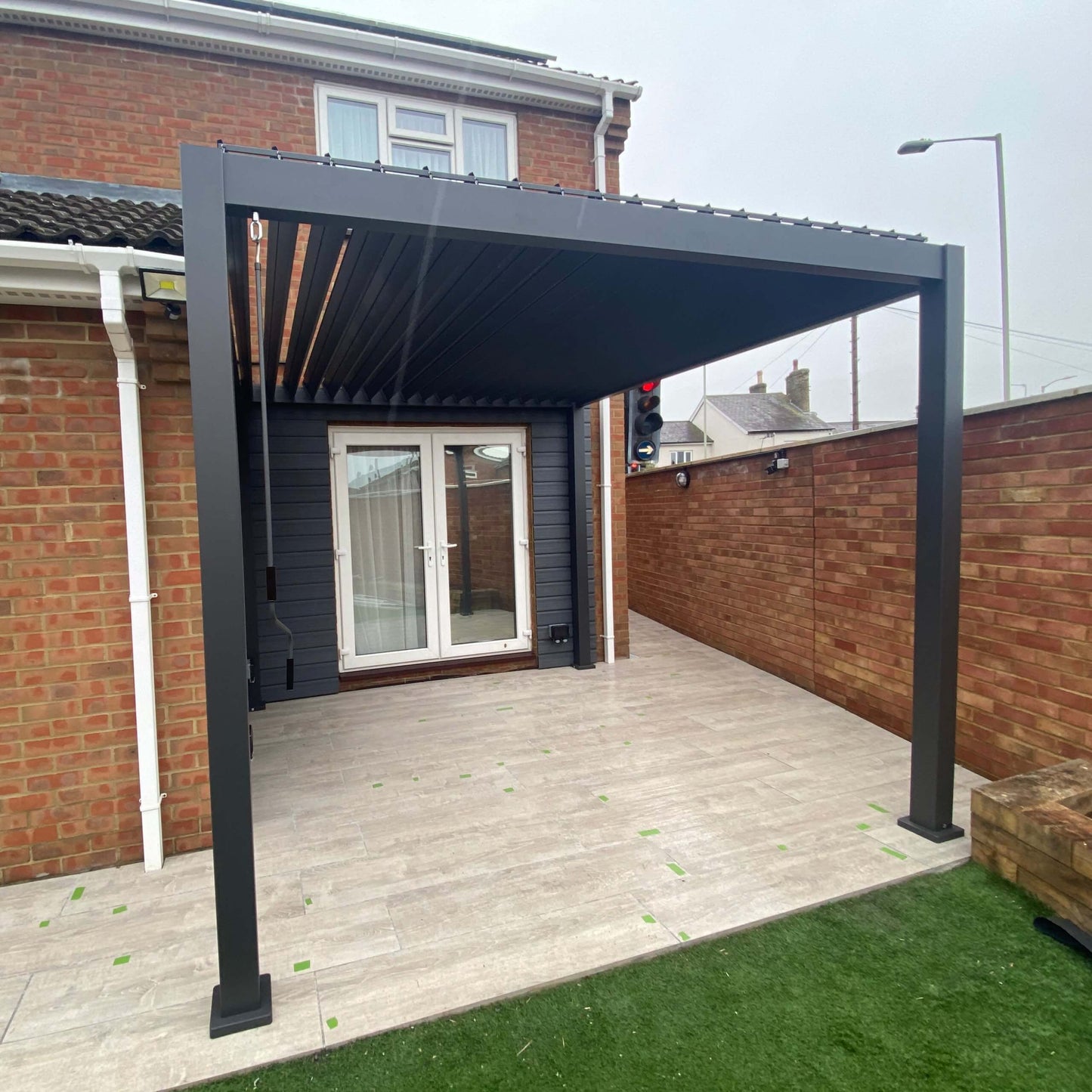 Suns Lifestyle Rota Louvered Pergola 3 X 3M -  Matt Royal Grey