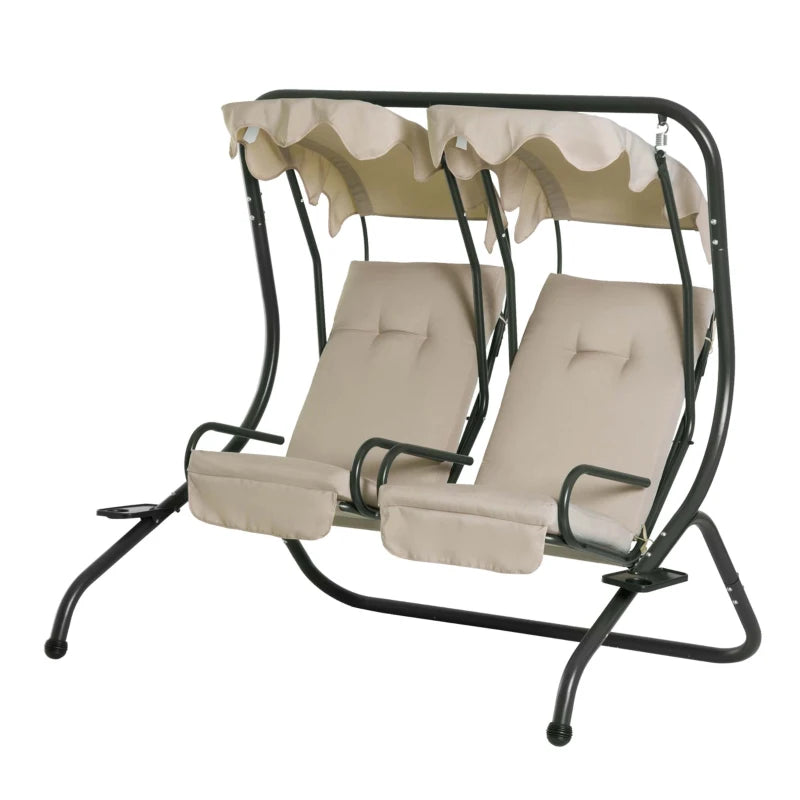 Outsunny Canopy Swing Chair Modern Garden Swing Seat